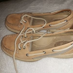 Speery Top Siders Size 7M Tan Shoes